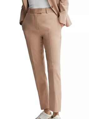 🍃💕NWT REISS Marlie Slim Leg Trouser Camel UK8/US4